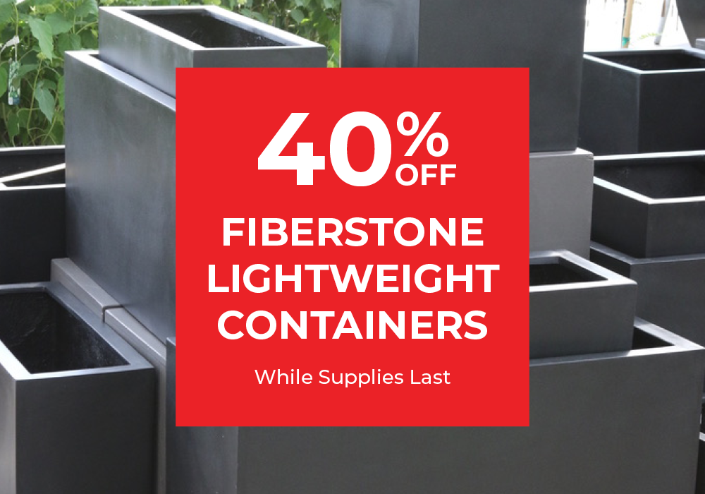 40% off fiberstone lightweight containers